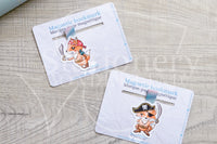 Pirate Foxy magnetic bookmark, Foxy sea bookmark