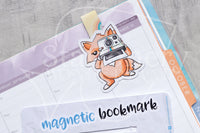 Foxy's instant memories magnetic bookmark, Foxy instant camera bookmark