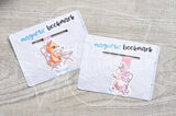 Unicorn tea time Foxy magnetic bookmark, Foxy unicorn bookmark