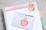 Love me Foxy magnetic bookmark, self love Foxy bookmark