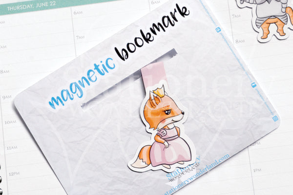 Happily Ever After Foxy magnetic bookmark, fairy tales Foxy bookmark
