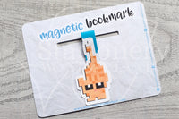 8 bits Foxy magnetic bookmark, video games Foxy bookmark