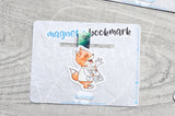 Foxy's spooky lab magnetic bookmark, Foxy spooky bookmark