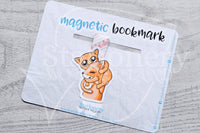 Gentlemeow kitty magnetic bookmark, love kitty bookmark