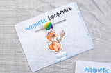 Foxy's kawaii sushi magnetic bookmark, sushi Foxy bookmark