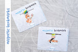 Foxy's kawaii sushi magnetic bookmark, sushi Foxy bookmark