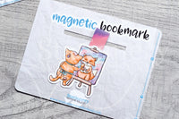 Foxy's watercolor magnetic bookmark, paint Foxy bookmark