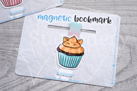 Kitty's bakery magnetic bookmark, cupcake Kitty bookmark