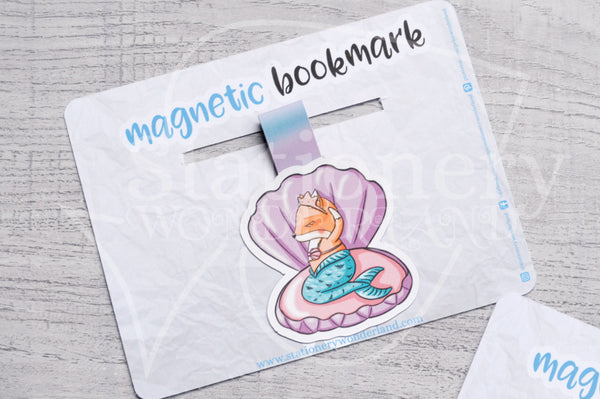 Foxy's deep sea magnetic bookmark, mermaid Foxy bookmark