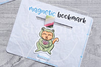 Foxy's pond magnetic bookmark, froggy Foxy bookmark