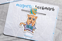 Pop art Foxy magnetic bookmark, artsy Foxy bookmark