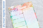 Foxy & kitty dry erase magnetic meal planner