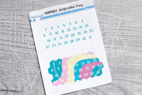 Keep rollin' Foxy functional number stickers