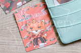 Foxy in Wonderland, Queen of Hearts hand-drawn journaling cards for memory planners 3x4"