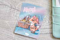 Pirate Foxy hand-drawn journaling cards for memory planners 3x4"