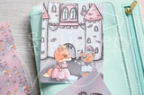 Happily Ever After Foxy hand-drawn journaling cards for memory planners 3x4"