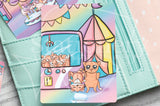 Foxy's carnival hand-drawn journaling cards for memory planners 3x4"