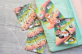 Foxy's kawaii sushi hand-drawn journaling cards for memory planners 3x4"