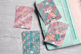 1920 Foxy hand-drawn journaling cards for memory planners 3x4"