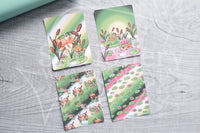 Foxy's pond hand-drawn journaling cards for memory planners 3x4"
