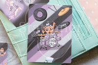 Foxy's rockband hand-drawn journaling cards for memory planners 3x4"