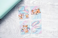 Foxy's Sassy End of the Year hand-drawn clear journaling cards for memory planners 3x4"
