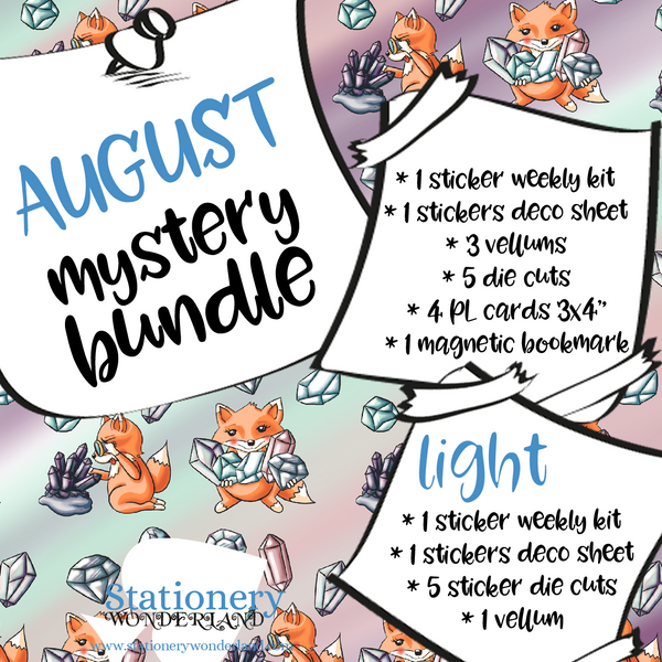 August Mystery Bundle - Hobonichi weeks, original, cousin, TN, Standard Vertical