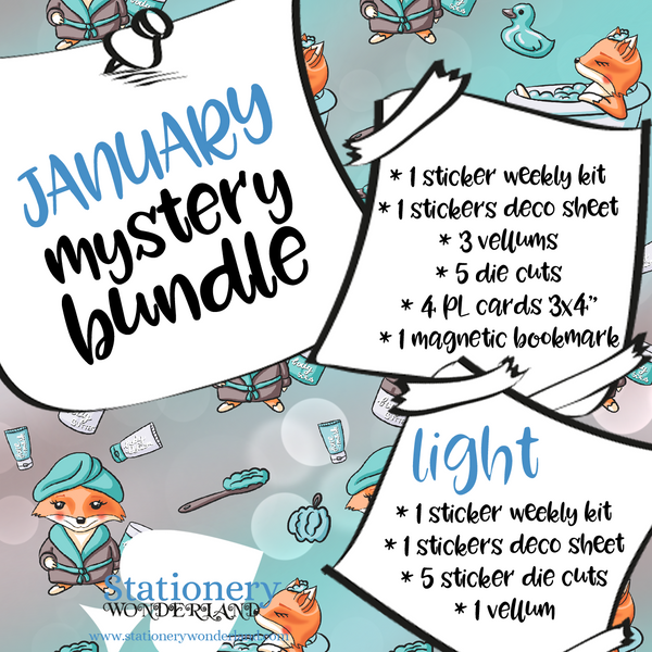 January Mystery Bundle - Hobonichi weeks, original, cousin, TN