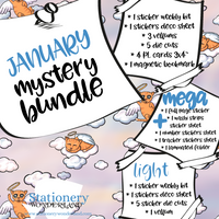 January Mystery Bundle - Hobonichi weeks, original, cousin, TN, Standard Vertical