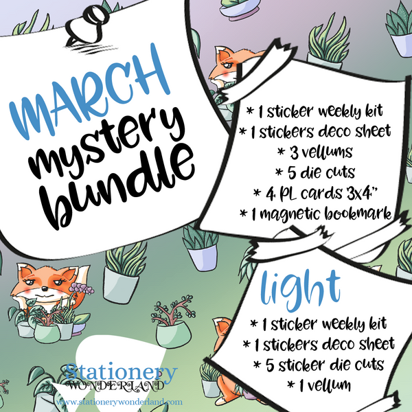 March Mystery Bundle - Hobonichi weeks, original, cousin, TN