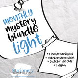 SUBSCRIPTION LIGHT - Monthly Mystery Bundle Light - Hobonichi weeks, original, cousin, TN, Standard Vertical