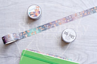 Foxy and Kitty functional hand-drawn holo foil accents Tab Tape - Planner tabs