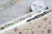Foxy and Kitty functional monthly tabs light gold foil accents Tab Tape - Planner tabs