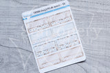 Foxy's PJ de soirée weekly tracker functional planner stickers