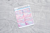 Spell on you Foxy weekly tracker functional planner stickers