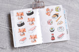 Food lovers tiny sticker book - Micro sized sticker book