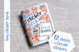 Food lovers tiny sticker book - Micro sized sticker book