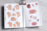 <3 love tiny sticker book - Micro sized sticker book