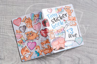 <3 love tiny sticker book - Micro sized sticker book