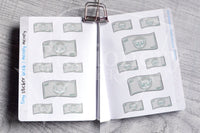 Money money tiny sticker book - Micro sized sticker book