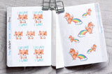 Sassy Foxy tiny sticker book - Micro sized sticker book