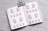 Unicorn love tiny sticker book - Micro sized sticker book