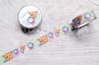 You tried kitty hand-drawn washi tape - Washi roll - Foxy's Sassy End of the Year
