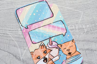 Foxy's Sassy End of the Year washi card - Washi sampler card