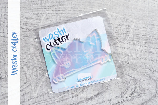 Foxy washi cutter - Holographic acrylic washi cutter