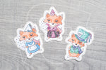 Wonderland Party Freebie - Party Alice, Queen & Hatter die cut stickers