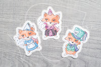 Wonderland Party Freebie - Party Alice, Queen & Hatter die cut stickers