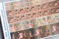 Woodland Foxy washi strips stickers