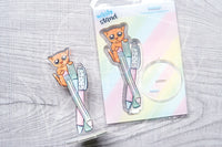 Foxy & Kitty stationery planner bundle - Washi cutter charms, washi stands, laminated folders