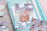 Planner decoration bundle - Slothy Foxy - PL cards, die cuts and magnetic bookmark